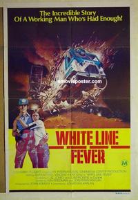 e385 WHITE LINE FEVER Australian one-sheet movie poster '75 Jan-Michael Vincent