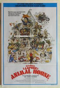 e084 ANIMAL HOUSE Australian one-sheet movie poster '78 John Belushi, Landis
