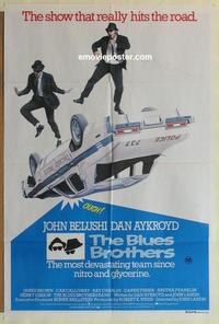 e108 BLUES BROTHERS Australian one-sheet movie poster '80 Belushi, Aykroyd