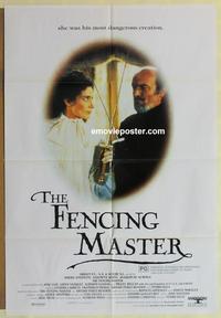 e163 FENCING MASTER Australian one-sheet movie poster '92 sword fighting!
