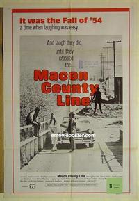 e250 MACON COUNTY LINE Australian one-sheet movie poster '74 Baer, true story!