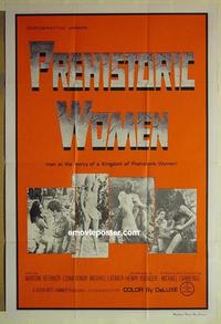 e295 PREHISTORIC WOMEN Australian one-sheet movie poster '66 cave babes!