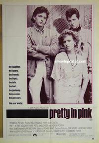 e296 PRETTY IN PINK Australian one-sheet movie poster '86 Molly Ringwald, Stanton