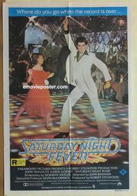 e320 SATURDAY NIGHT FEVER Australian one-sheet movie poster '77 John Travolta