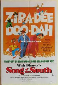 e337 SONG OF THE SOUTH Aust 1sh R80s Walt Disney, Uncle Remus, Br'er Rabbit & Br'er Bear!