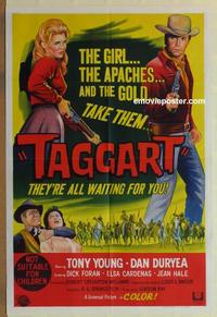 e355 TAGGART Australian one-sheet movie poster '64 Tony Young, Dan Duryea