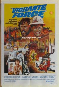 e378 VIGILANTE FORCE Australian one-sheet movie poster '76 Kris Kristofferson