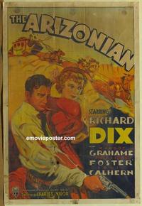 e002 ARIZONIAN Australian one-sheet movie poster '35 Richard Dix, western!