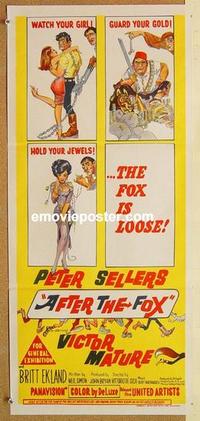 e409 AFTER THE FOX Australian daybill movie poster '66 Peter Sellers
