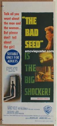 e438 BAD SEED Australian daybill movie poster '56 Nancy Kelly, McCormack