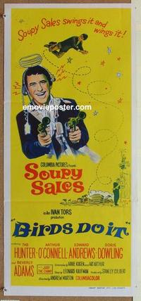 e466 BIRDS DO IT Australian daybill movie poster '66 Soupy Sales swings it!