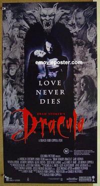 e479 BRAM STOKER'S DRACULA Australian daybill movie poster '92 Coppola