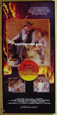 e496 BUSHFIRE MOON Australian daybill movie poster '87 George Miller