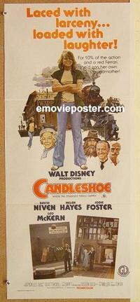 e502 CANDLESHOE Australian daybill movie poster '77 Disney, Jodie Foster