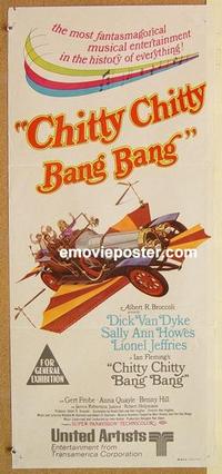 e520 CHITTY CHITTY BANG BANG Australian daybill movie poster '69 Van Dyke
