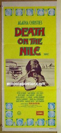 e553 DEATH ON THE NILE Australian daybill movie poster '78 Peter Ustinov
