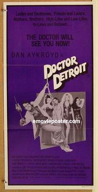 e561 DOCTOR DETROIT Australian daybill movie poster '83 Aykroyd, Drescher