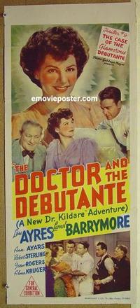 e565 DR KILDARE'S VICTORY Australian daybill movie poster '41 Lew Ayres