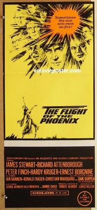 e606 FLIGHT OF THE PHOENIX Australian daybill movie poster '66 James Stewart