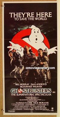e626 GHOSTBUSTERS Australian daybill movie poster '84 Bill Murray, Aykroyd