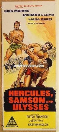 e683 HERCULES, SAMSON, & ULYSSES Australian daybill movie poster '65
