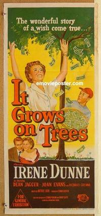 e721 IT GROWS ON TREES Australian daybill movie poster '52 Irene Dunne