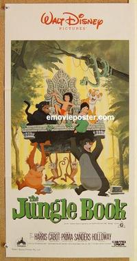 e735 JUNGLE BOOK Australian daybill movie poster R86 Walt Disney classic!