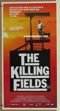e745 KILLING FIELDS Australian daybill movie poster '84 Sam Waterston