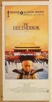 e762 LAST EMPEROR Australian daybill movie poster '87 Bernardo Bertolucci