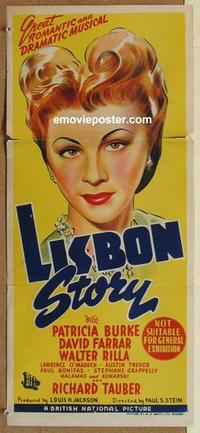 e783 LISBON STORY Australian daybill movie poster '46 English, World War II