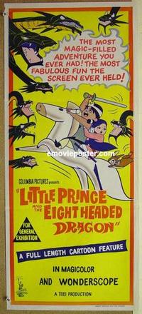 e786 LITTLE PRINCE & THE 8 HEADED DRAGON Australian daybill movie poster '64