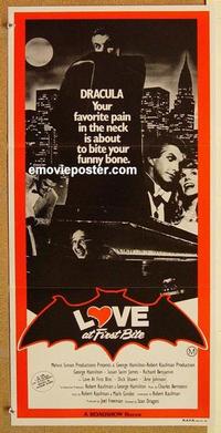 e792 LOVE AT FIRST BITE Australian daybill movie poster '79 Hamilton
