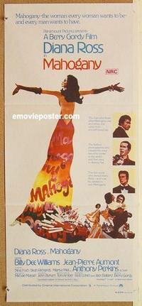 e806 MAHOGANY Australian daybill movie poster '75 Diana Ross, Williams