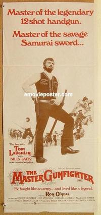 e821 MASTER GUNFIGHTER Australian daybill movie poster '75 Tom Laughlin