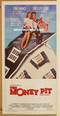 e840 MONEY PIT Australian daybill movie poster '86 Spielberg, Tom Hanks