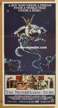 e861 NEVERENDING STORY Australian daybill movie poster '84 Wolfgang Petersen
