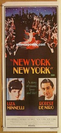e864 NEW YORK NEW YORK Australian daybill movie poster '77 Robert De Niro