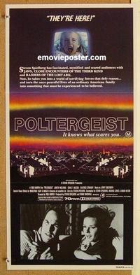 e919 POLTERGEIST Australian daybill movie poster '82 Hooper, They're here!
