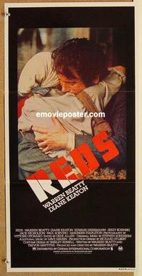 e954 REDS Australian daybill movie poster '81 Warren Beatty, Diane Keaton
