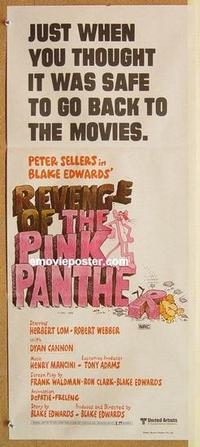 e960 REVENGE OF THE PINK PANTHER Australian daybill movie poster '78 Sellers