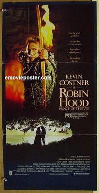 e965 ROBIN HOOD PRINCE OF THIEVES Australian daybill movie poster '91
