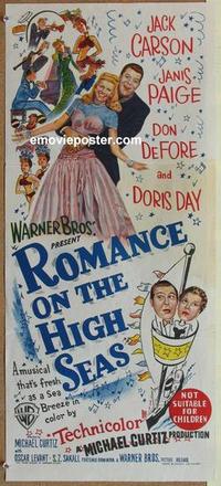 e978 ROMANCE ON THE HIGH SEAS Australian daybill movie poster '48 Doris Day