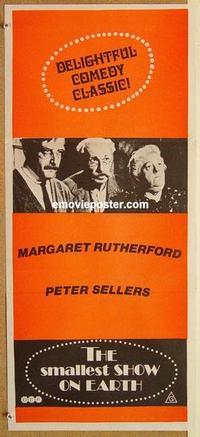 f016 SMALLEST SHOW ON EARTH Australian daybill movie poster R70s Travers