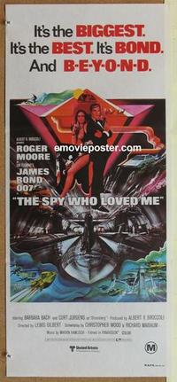 f039 SPY WHO LOVED ME Australian daybill movie poster '77 Bond!