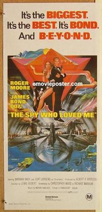 f038 SPY WHO LOVED ME Australian daybill movie poster R80s James Bond