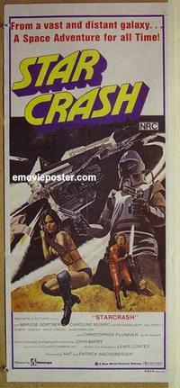 f050 STARCRASH Australian daybill movie poster '79 Caroline Munro, sci-fi!