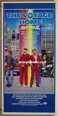 f045 STAR TREK 4 Australian daybill movie poster '86 Leonard Nimoy, Shatner