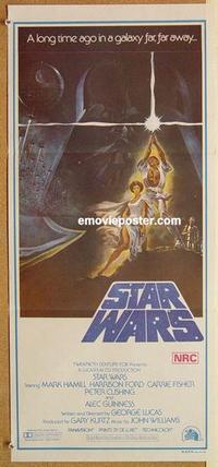 f047 STAR WARS style A Australian daybill movie poster '77 George Lucas