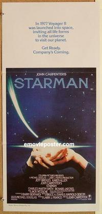 f051 STARMAN Australian daybill movie poster '84 Carpenter, Jeff Bridges