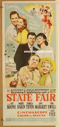 f052 STATE FAIR Australian daybill movie poster '62 Pat Boone, Darin